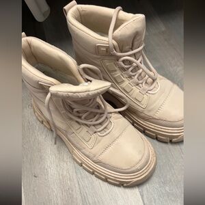 Call It Spring Beige Winter & Rain Boots